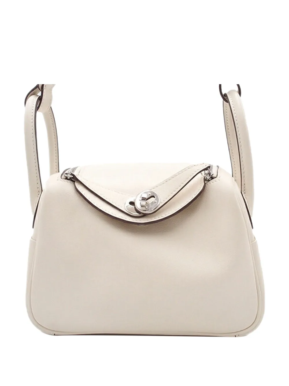 Hermès Pre-Owned 2023 Mini Swift Lindy Verso 20 satchel | White | Image 1