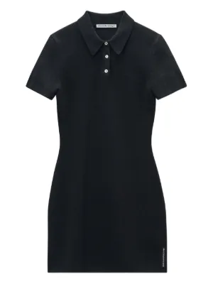 Alexander Wang ブラック半袖ニットワンピース　142H2504 Alexander Wang ブラック半袖ニットワンピース 142H2504 - メルカリ