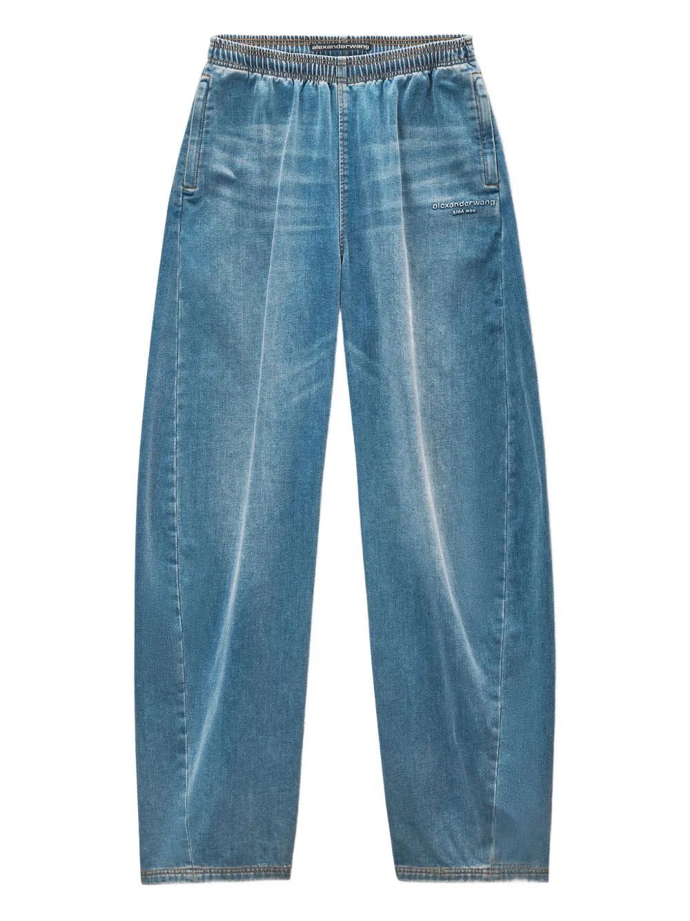 Alexander Wang elasticated-waist drawstring track pants | Blue | Image 1