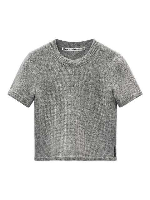 Alexander Wang playera con cuello redondo y detalles