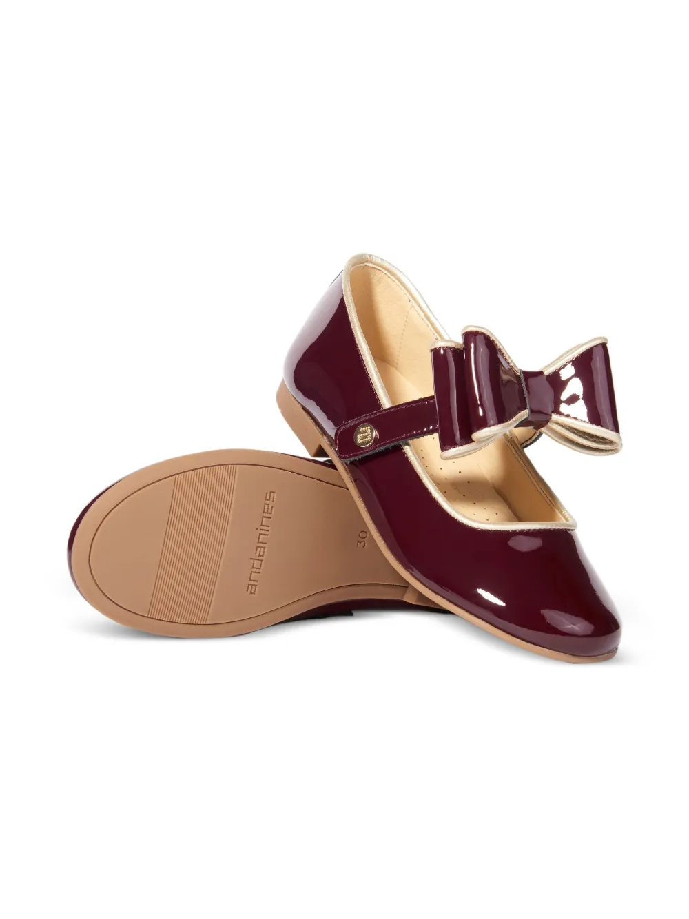 ANDANINES bow strap ballerinas | Teen Girl Shoes | Image 2