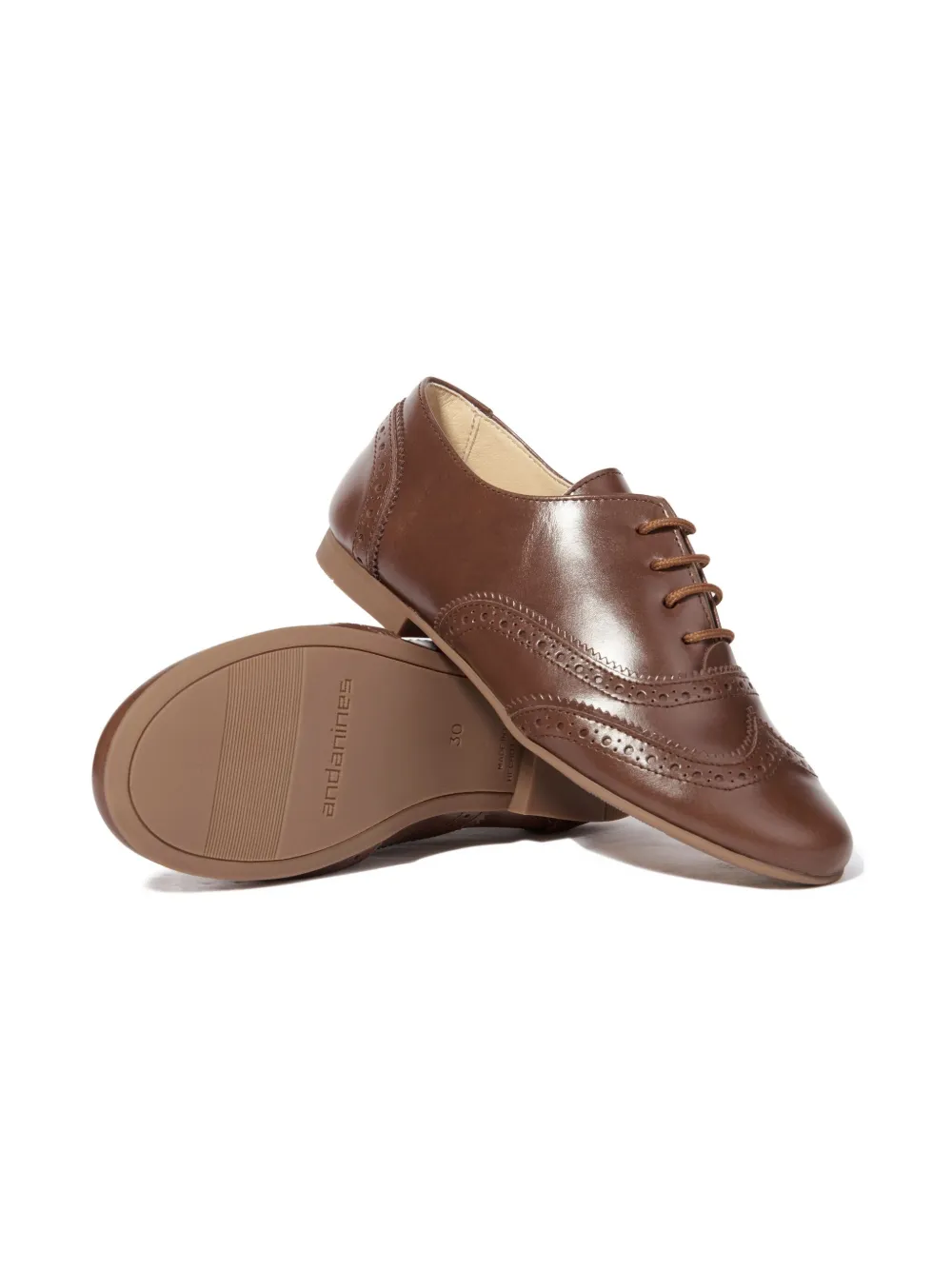 ANDANINES Wingtip lace-up loafers - Bruin