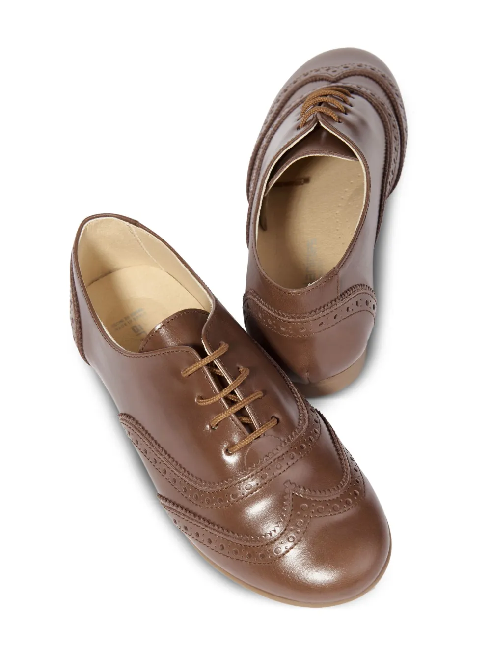 ANDANINES Wingtip loafers met veters Bruin