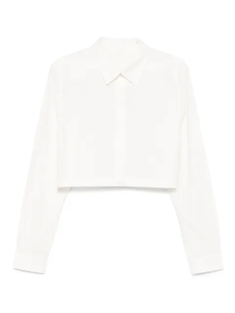 Rick Owens long-sleeve crop shirt