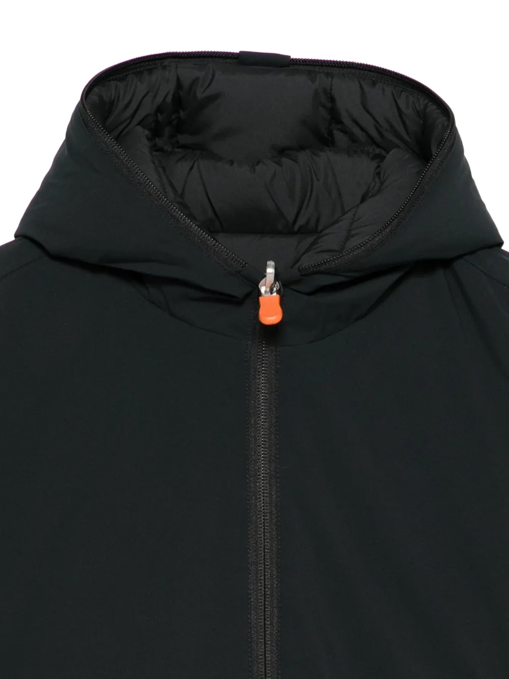 Save The Duck Kids Gewatteerd jack met logopatch Zwart