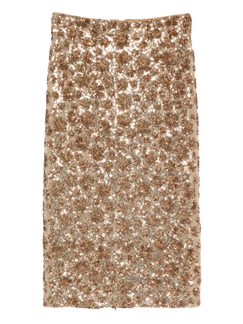 Nº21 sequin-embellishment midi skirt