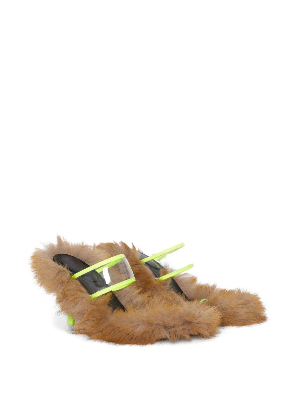 MSGM Iconic faux-fur heeled sandals | Heeled Sandals | Image 2