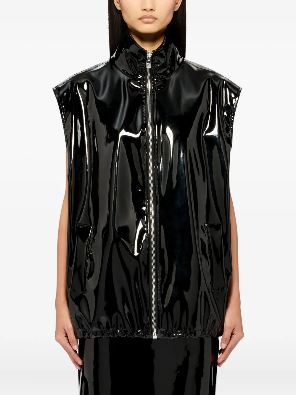 MSGM Gilet met ritssluiting Zwart