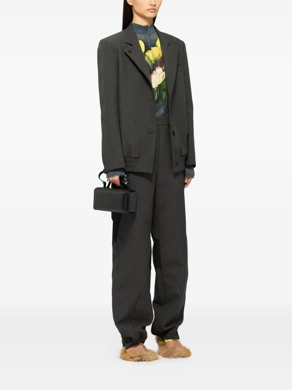 MSGM Broek met vlakken Grijs