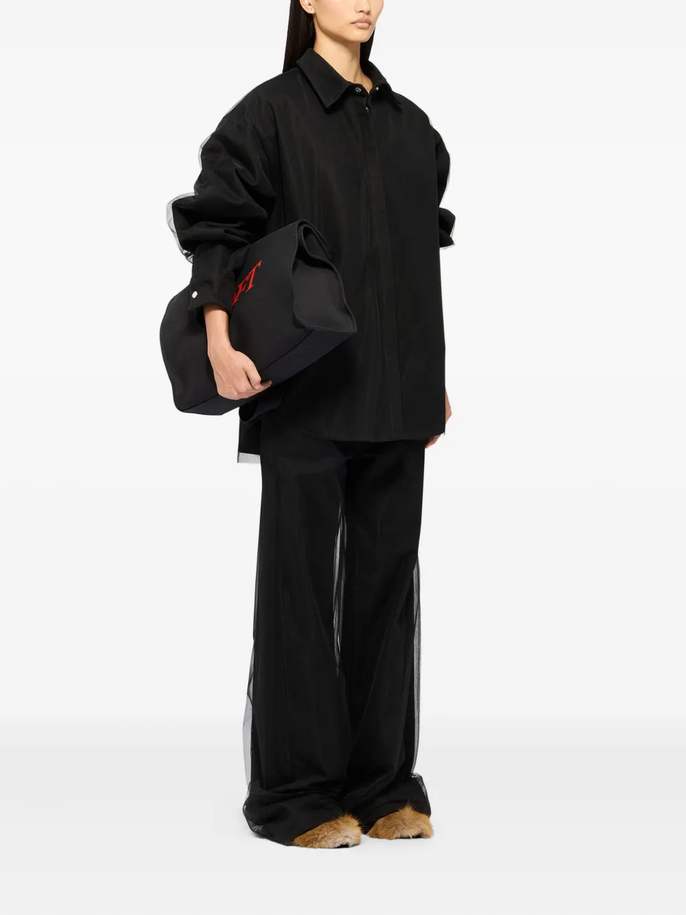 MSGM long-sleeve shirt - Zwart