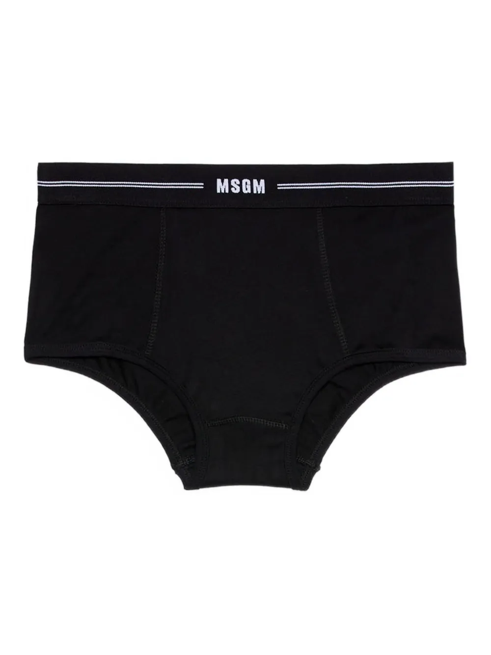 MSGM logo-detail briefs | Black | Image 1