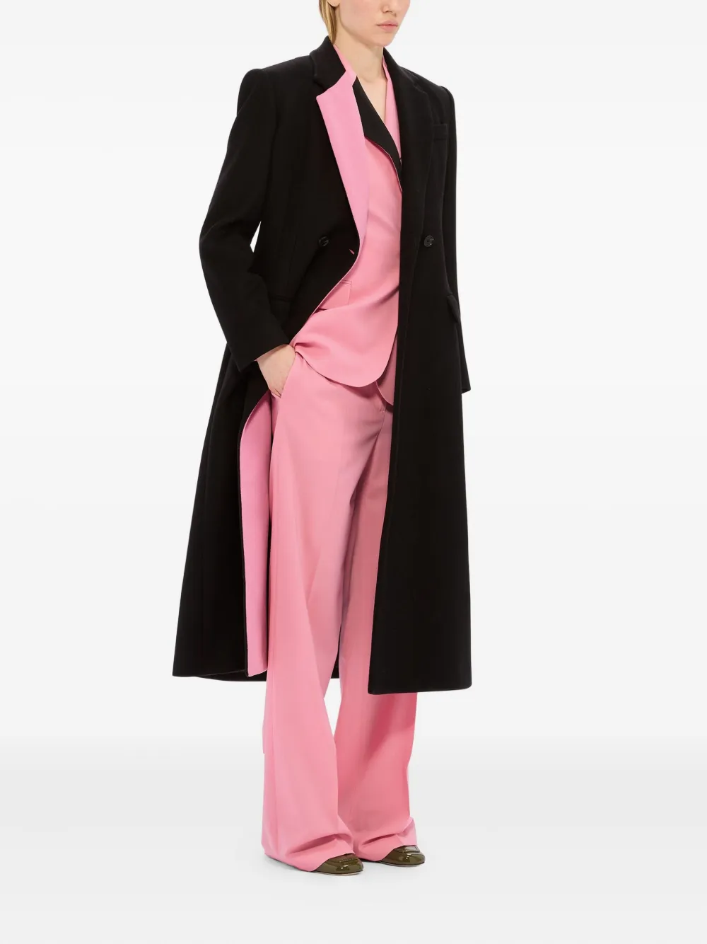 Msgm Belted Blazer In Pink