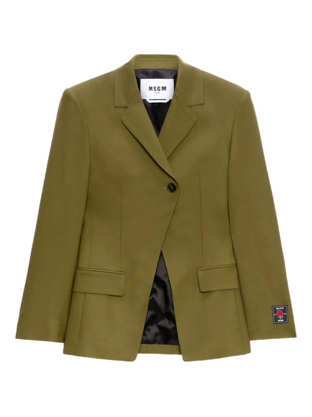 MSGM single-breasted blazer | Green | Image 1