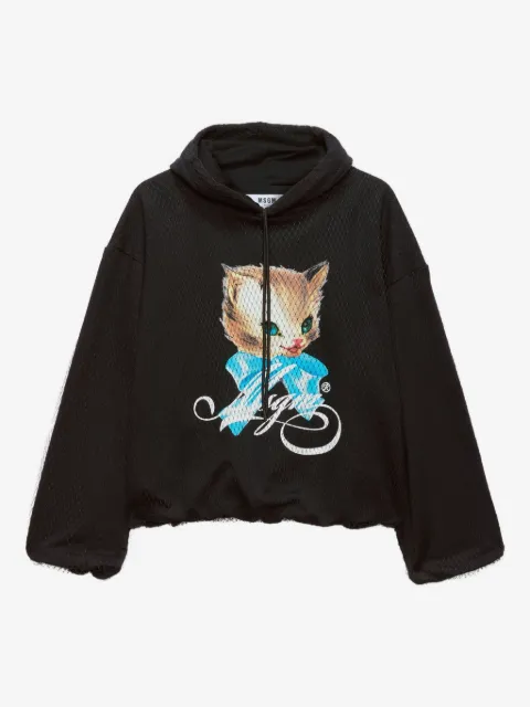 MSGM Cute Kitty hoodie