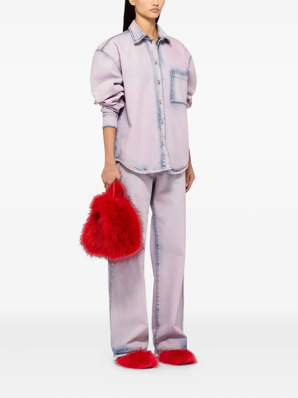 MSGM button shirt - Roze