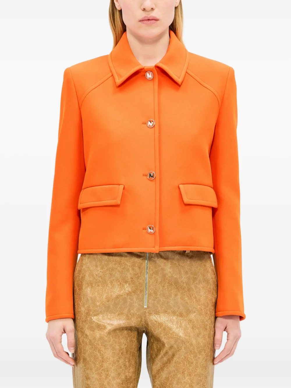 MSGM Cropped jack Oranje