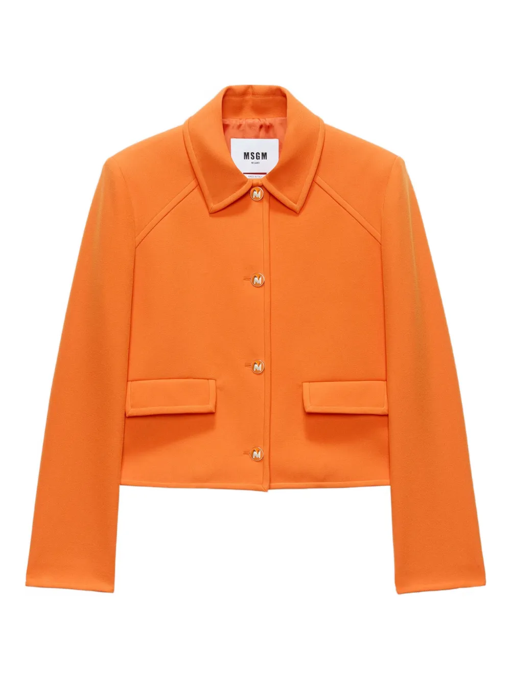 MSGM cropped fitted jacket | Orange | Image 1