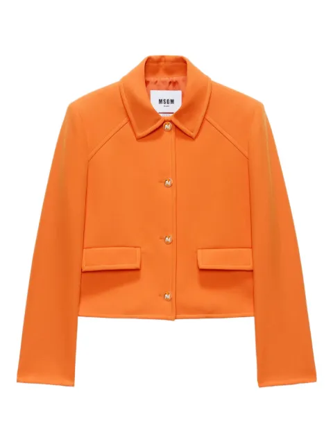 MSGM cropped fitted jacket