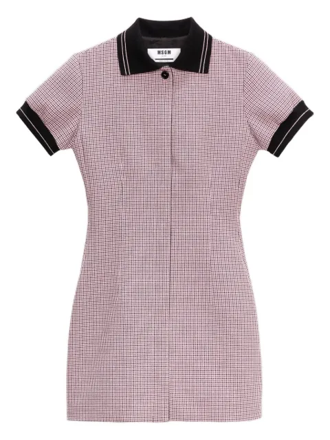 MSGM check-print mini dress