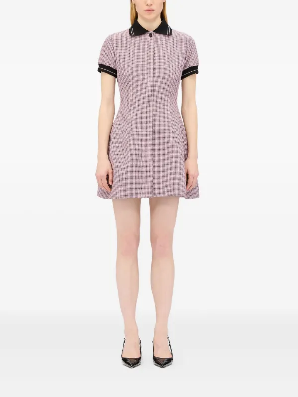 check print mini dress Sister Jane Dream Check Print Mini Dress In Black