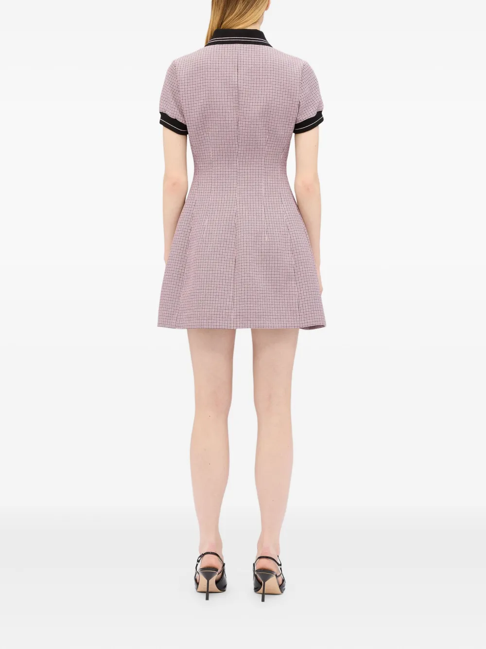 MSGM Geruite mini-jurk Roze