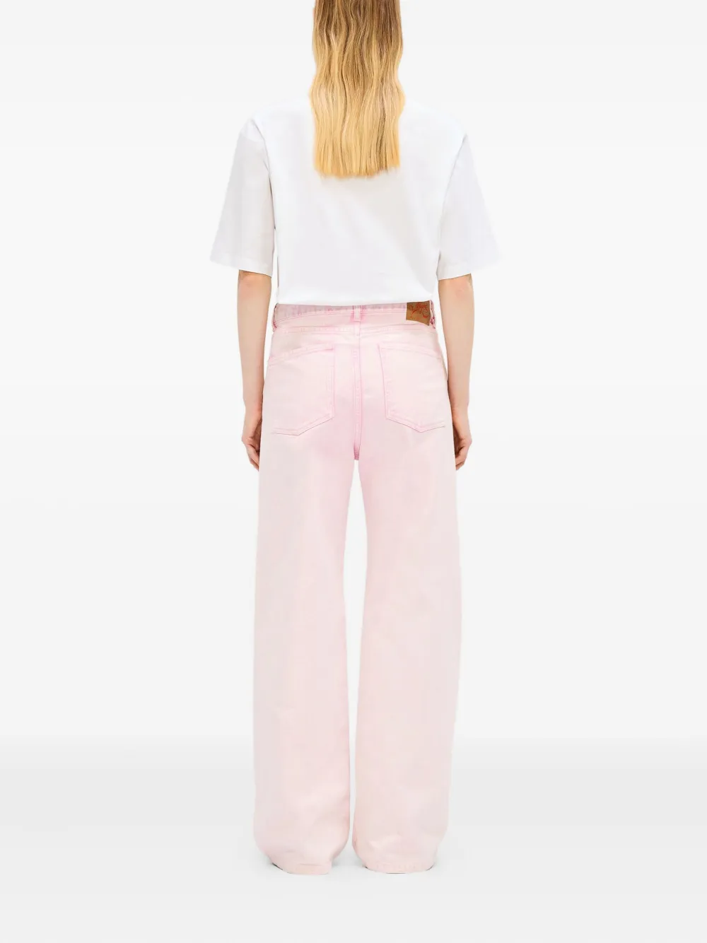 Msgm Wide-leg Trousers In Pink