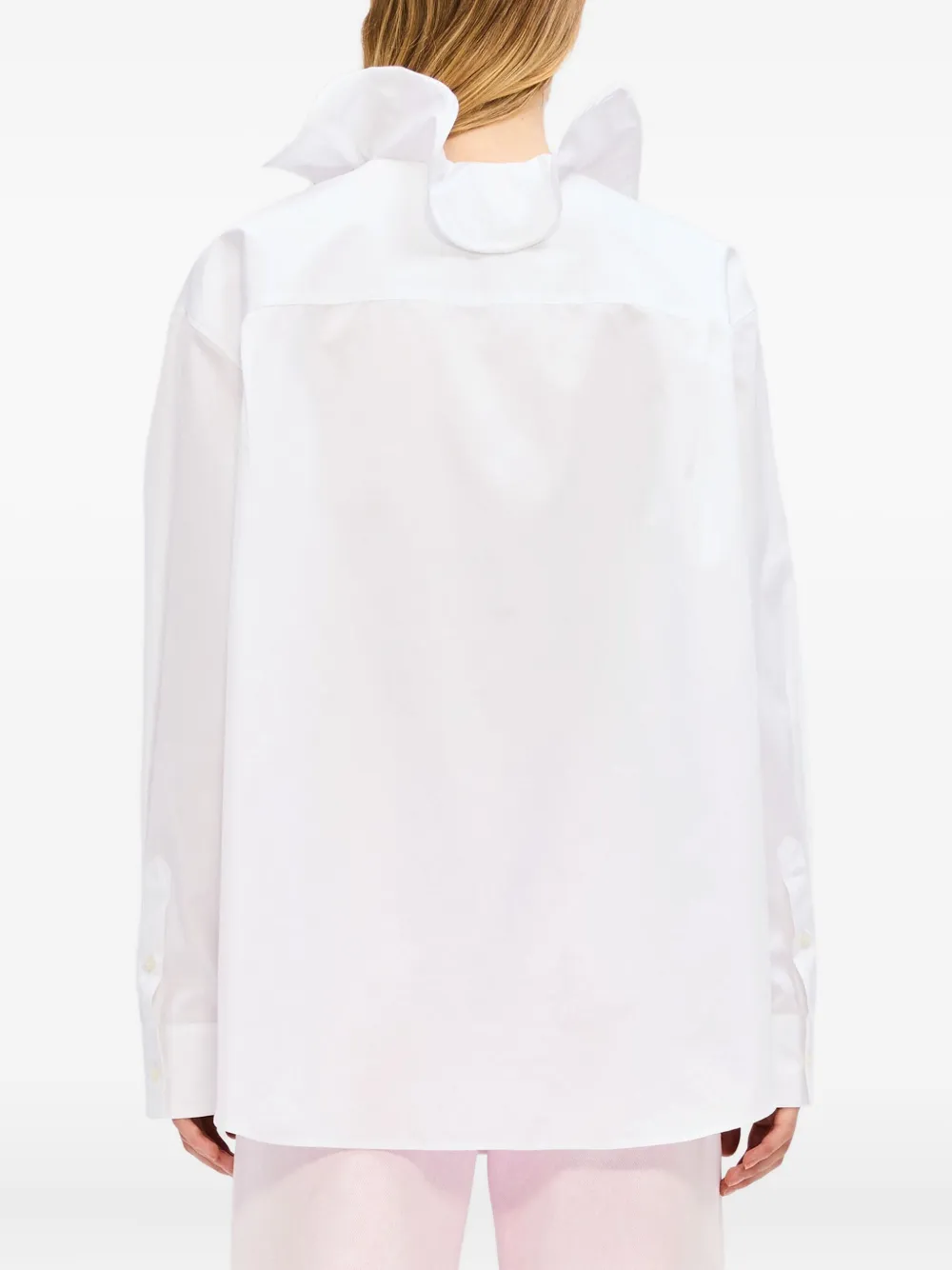 MSGM Shirt met ruches Wit