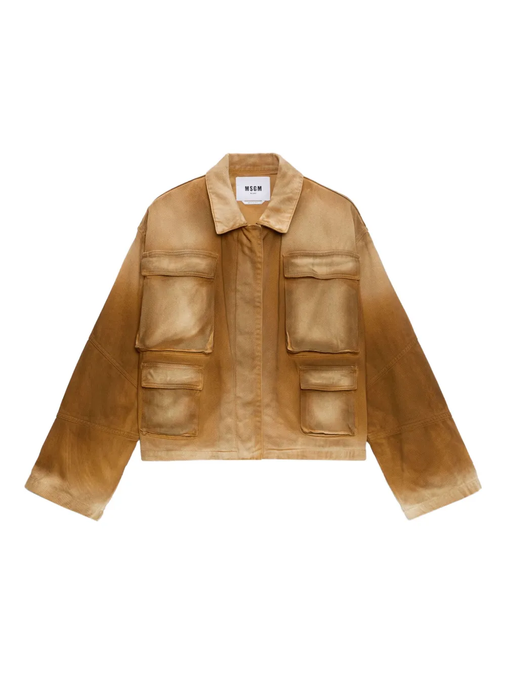 MSGM patch-pocket jacket | Brown | Image 1