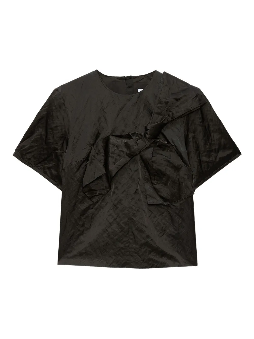 Msgm Ruffled Blouse In Black