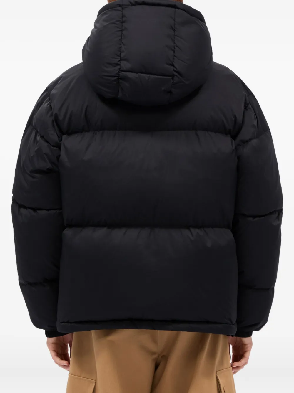 MSGM Donsjas met capuchon Zwart