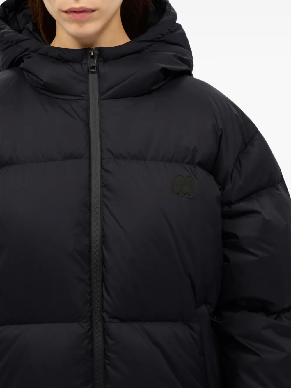 MSGM Donsjas met capuchon Zwart