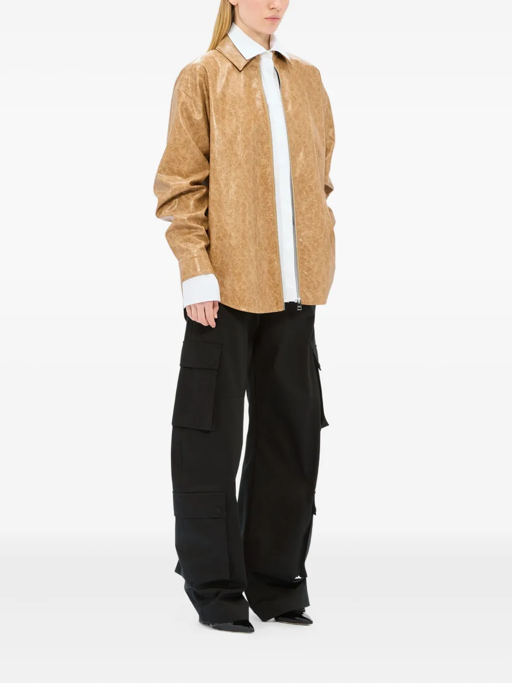 Msgm Cotton Shirt In White