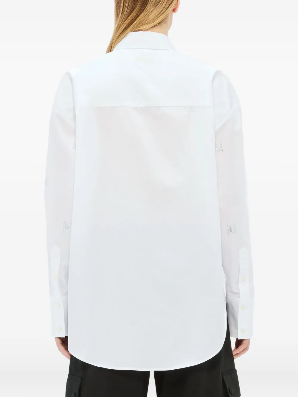 Msgm Cotton Shirt In White