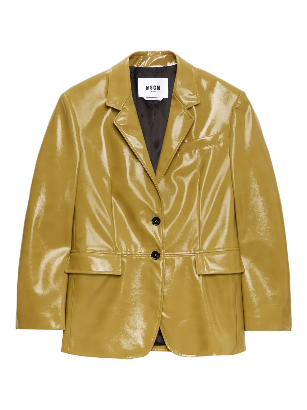 MSGM single-breasted jacket | Brown | Image 1
