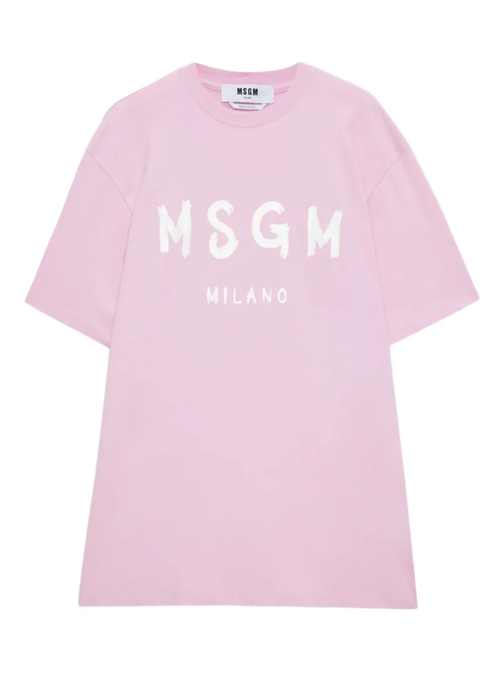 MSGM Kleid mit Logo-Print | Rosa | Image 1