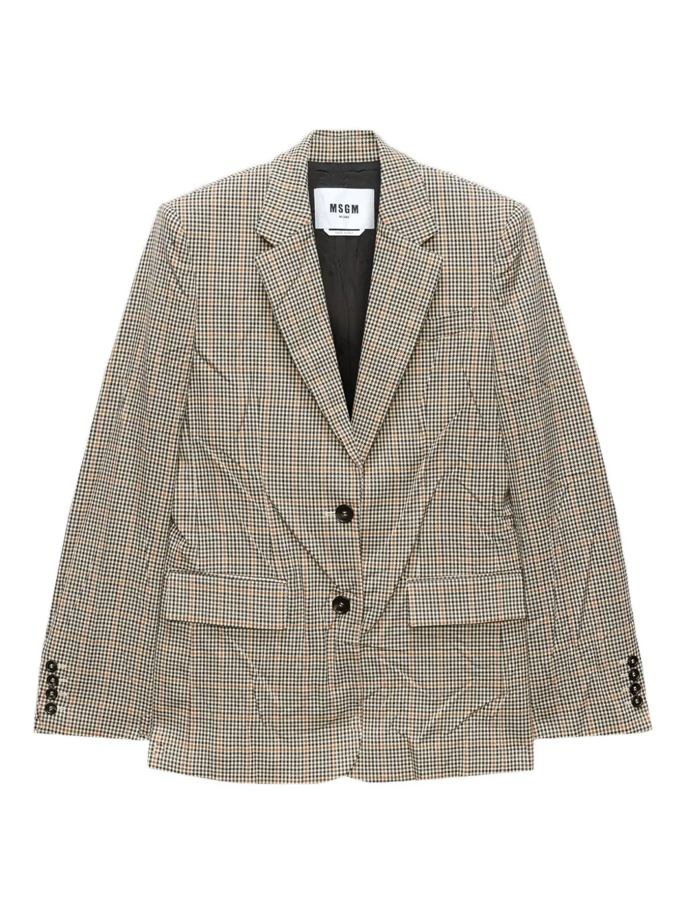 MSGM checked blazer | Neutrals | Image 1