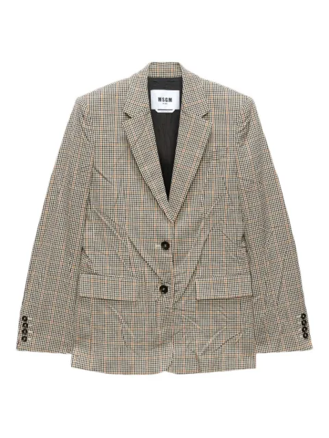 MSGM checked blazer