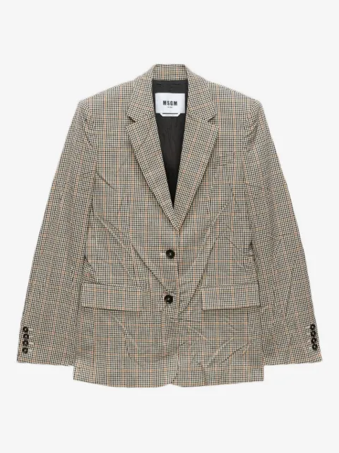 MSGM checked blazer