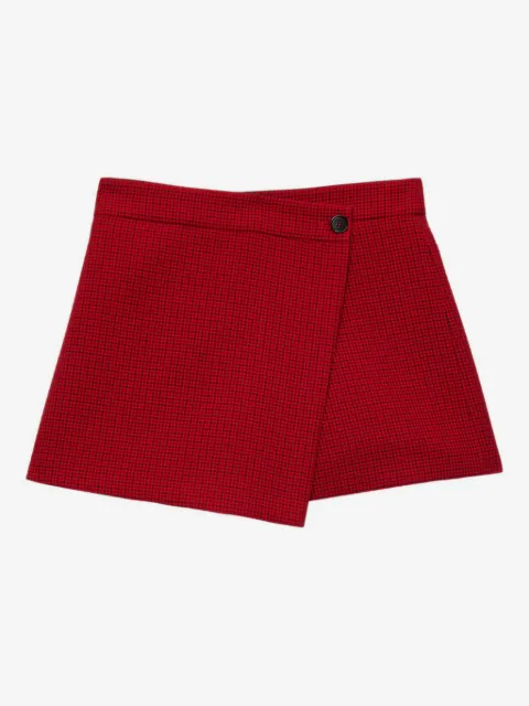 MSGM button-fastening wrap shorts