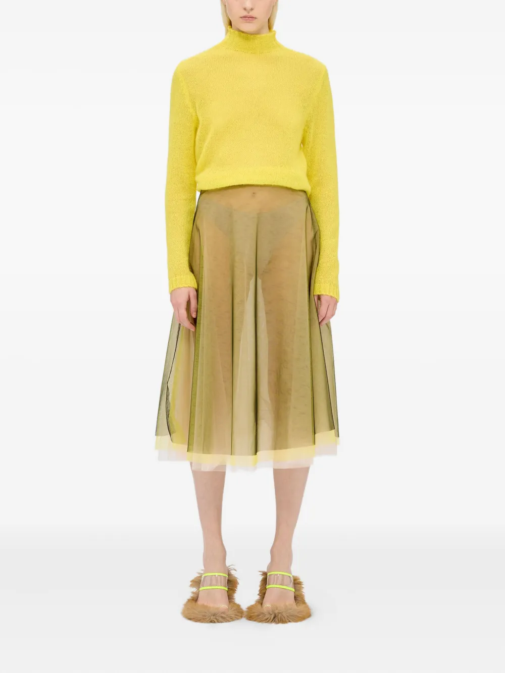 MSGM layered tulle midi skirt | A-Line Skirts | Image 2
