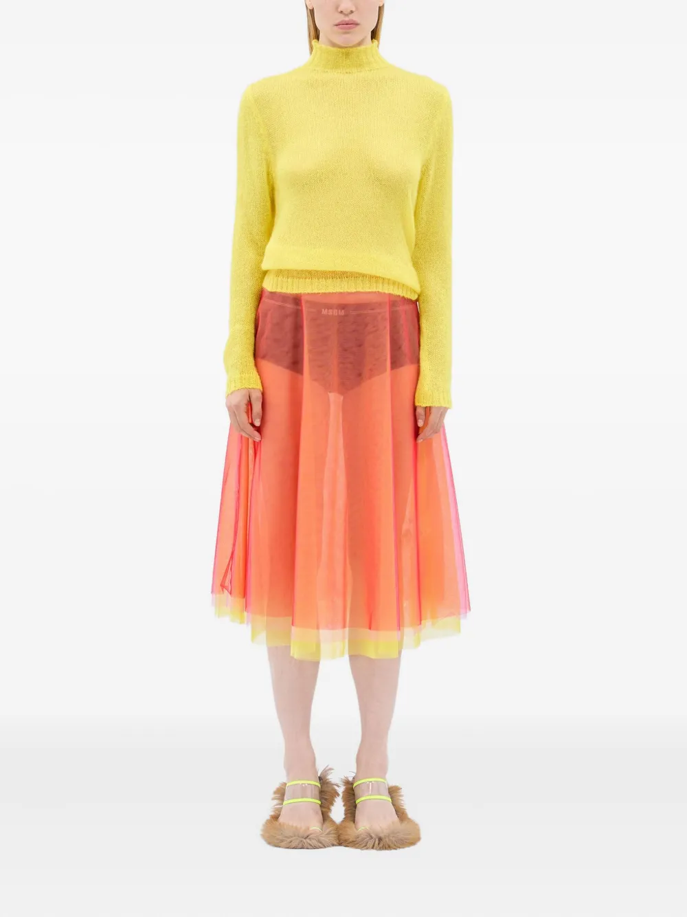 MSGM layered tulle midi skirt | Jupes droites | Image 2