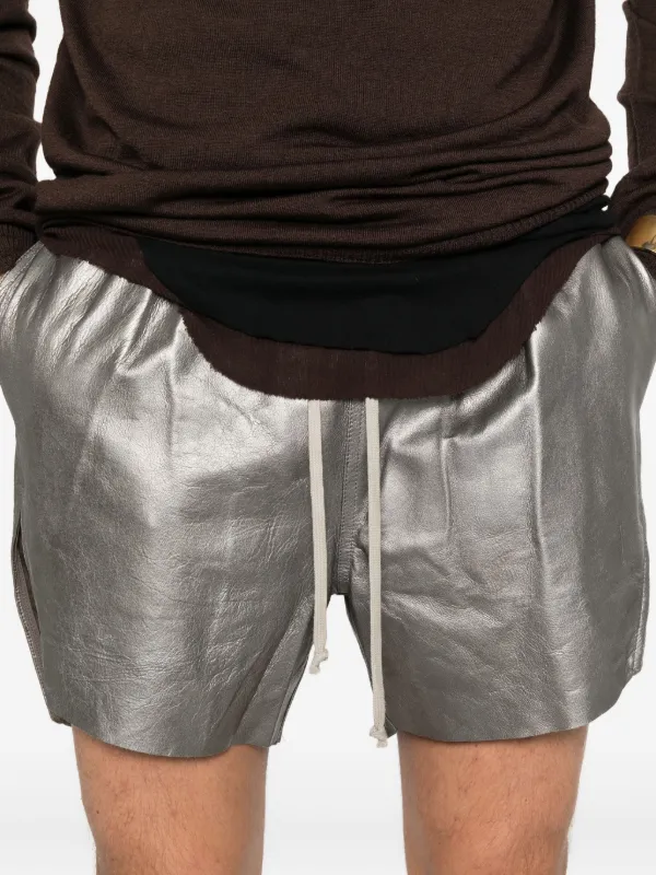 Rick owens風 レザーハーフパンツ cozy風 短パン Lサイズ Rick owens風 レザーハーフパンツ cozy風 短パン - メルカリ
