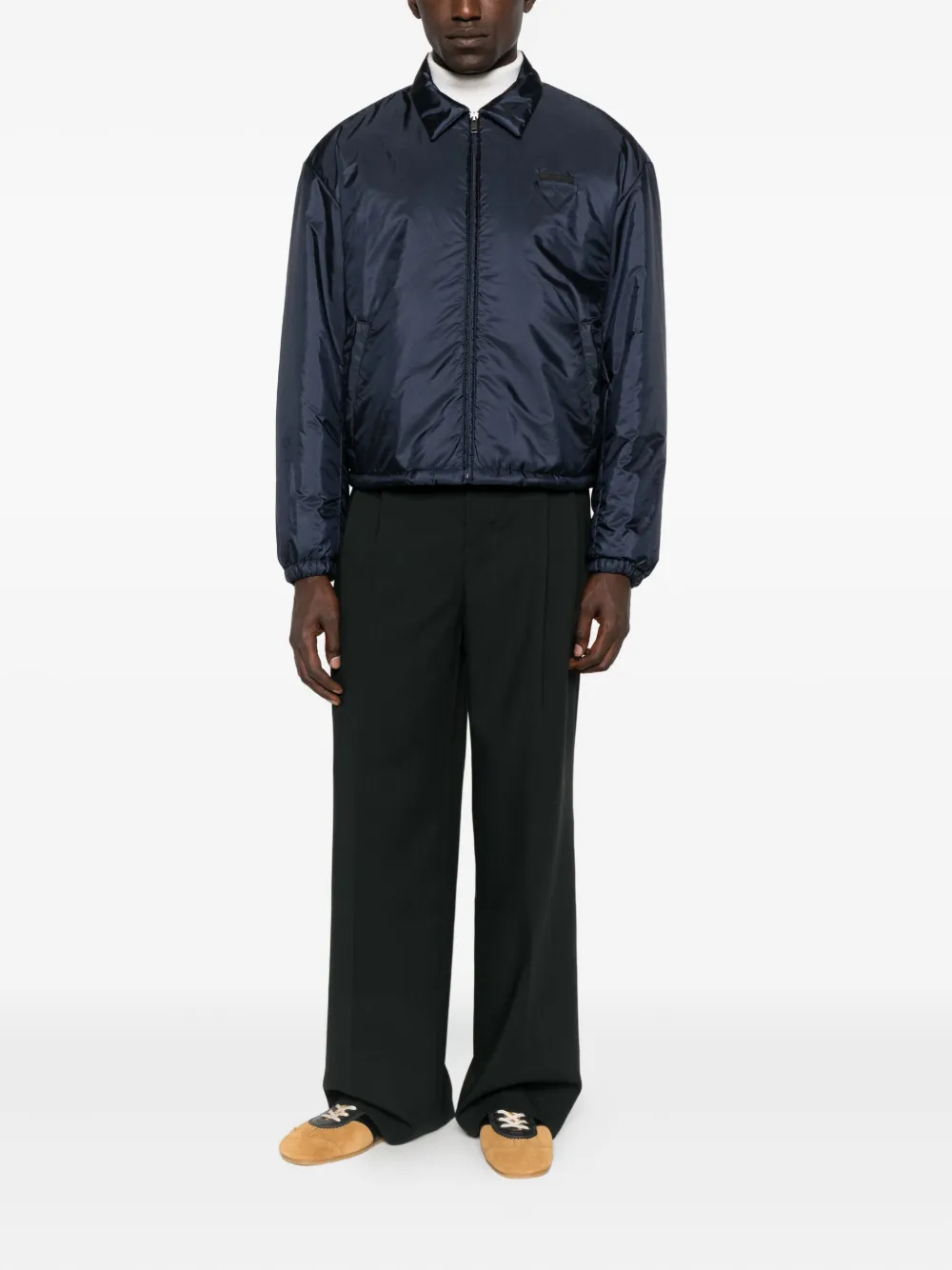 Prada Fleece jack Blauw