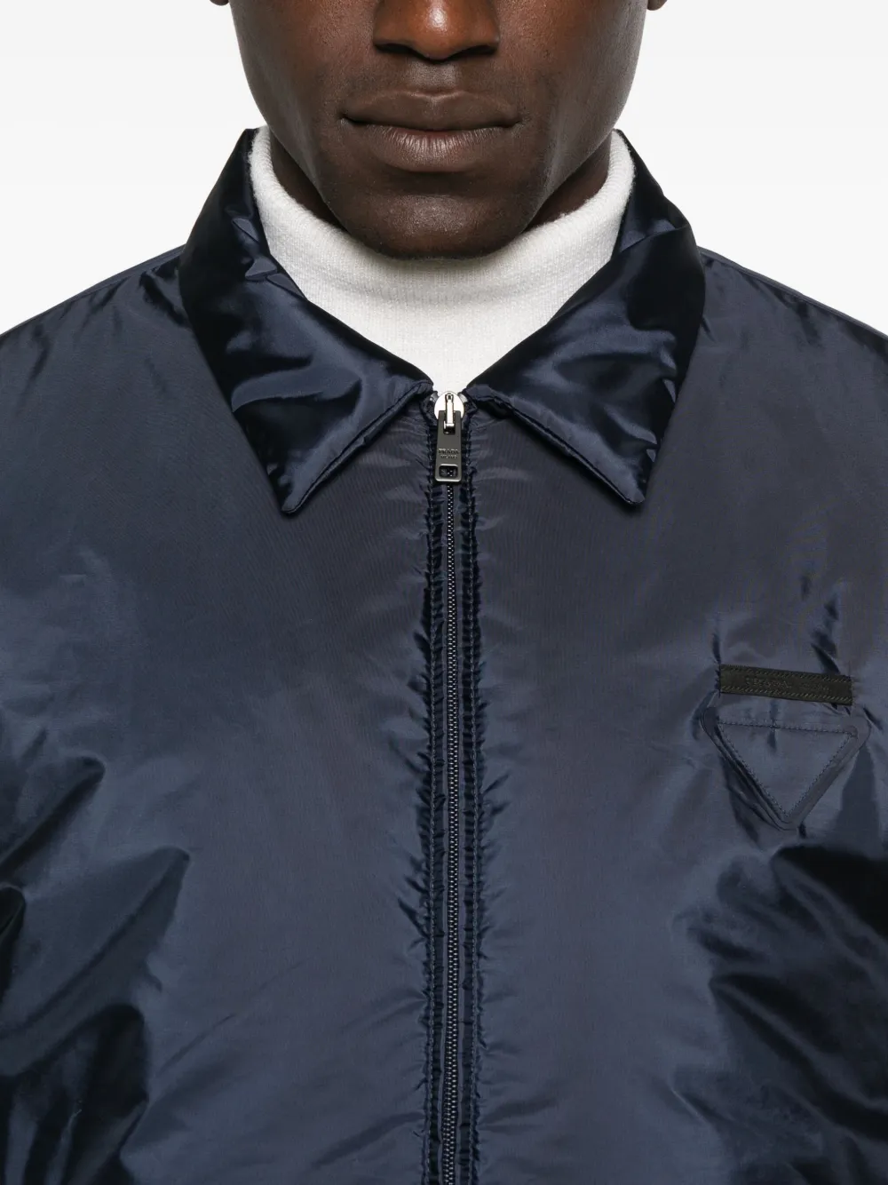 Prada Fleece jack Blauw
