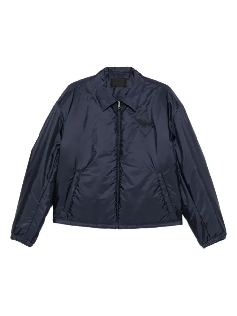 Prada logo-detail zip-up jacket