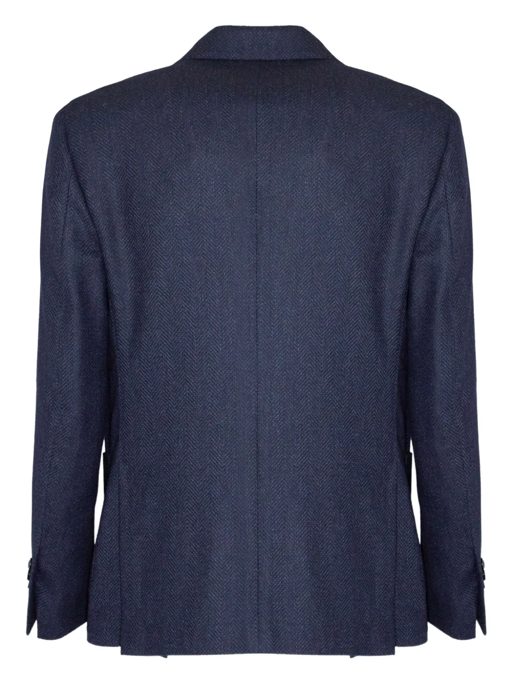 Lardini herringbone two-button blazer Blauw