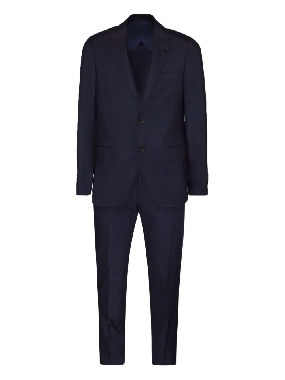 Lardini single-breasted brooch detail blazer Blauw