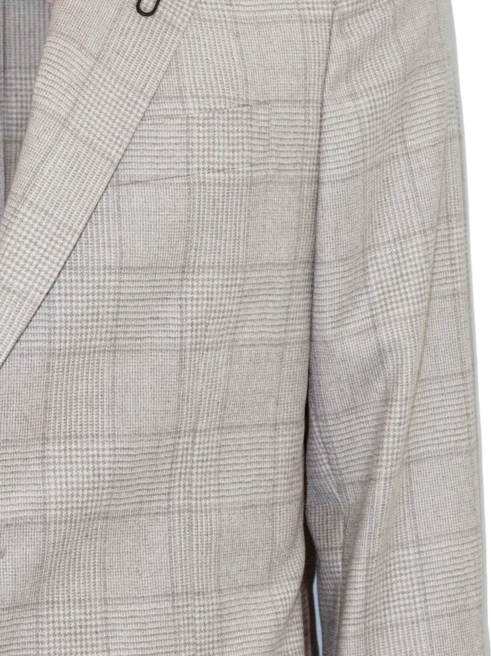 Lardini Prince-of-Wales-check blazer Beige