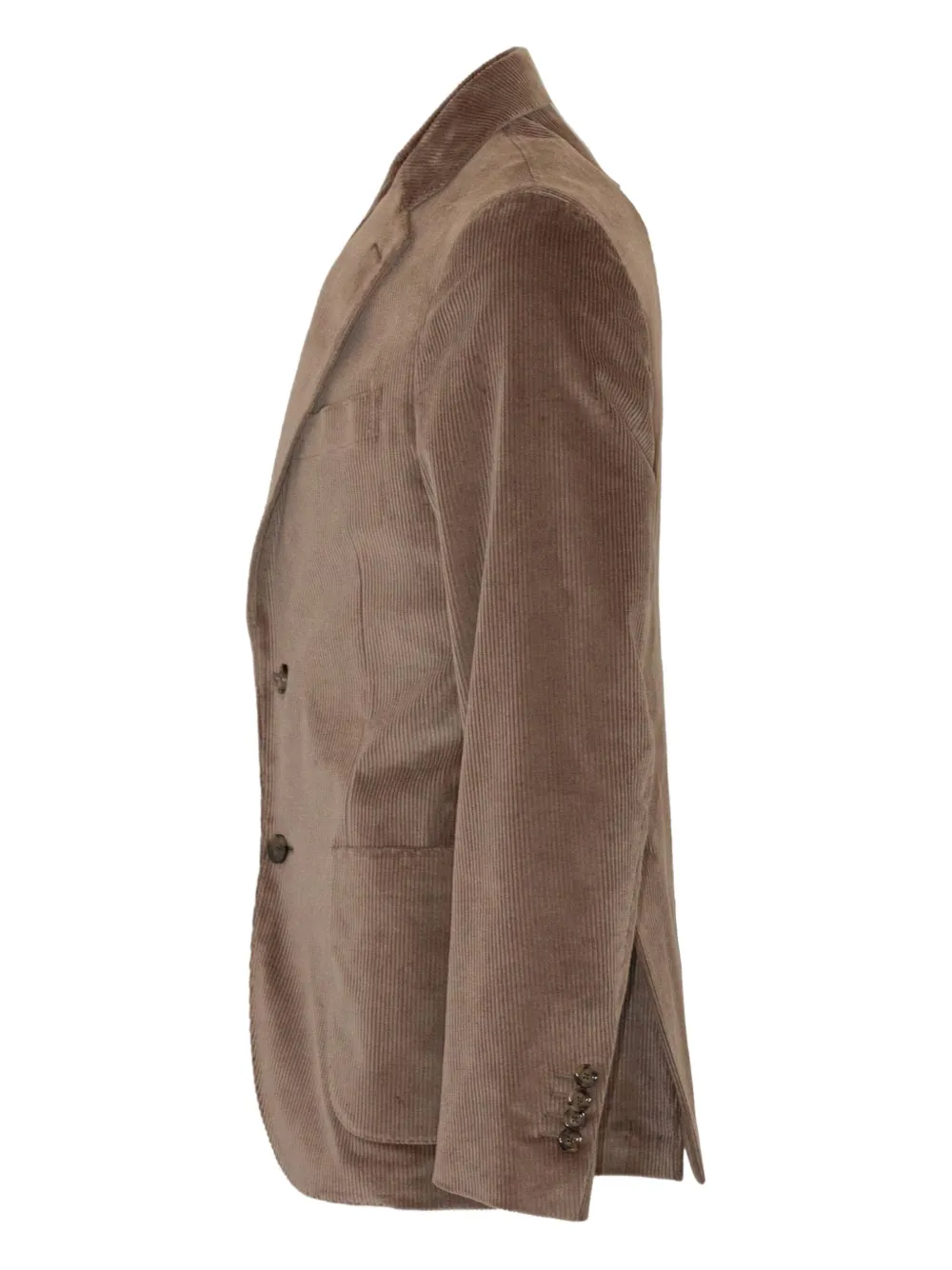 Lardini corduroy single-breasted blazer Bruin
