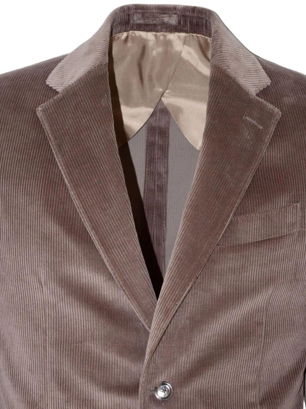 Lardini corduroy single-breasted blazer Bruin
